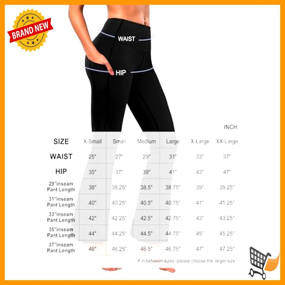 High Waist Bootcut Yoga Pants Tummy Control Flared Pockets Workout - Picture 6 of 7